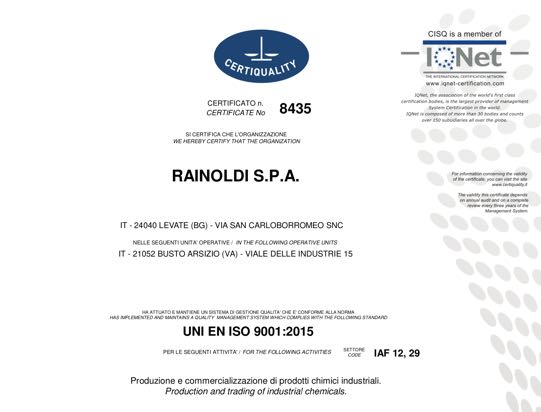 Rainoldi SPA